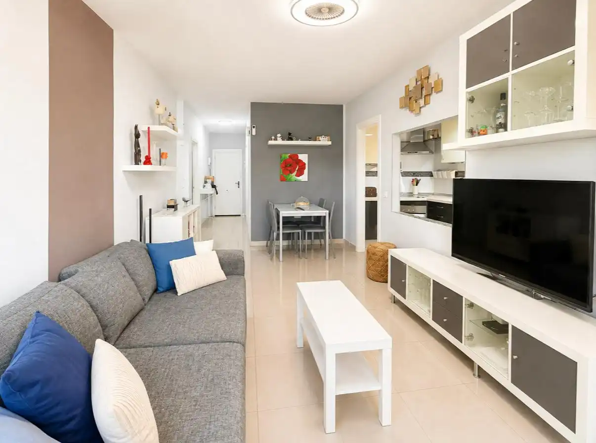 Living room of Flat for sale in Arona  with Furnished, Balcony and Community pool