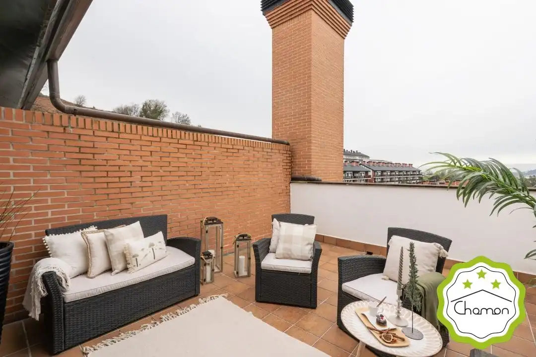 Terraza de Casa adosada en venta en Bilbao  con Calefacción, Jardín privado y Terraza