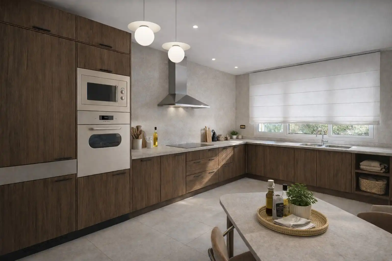 Cocina de Casa adosada en venta en Loiu con Calefacción, Jardín privado y Terraza