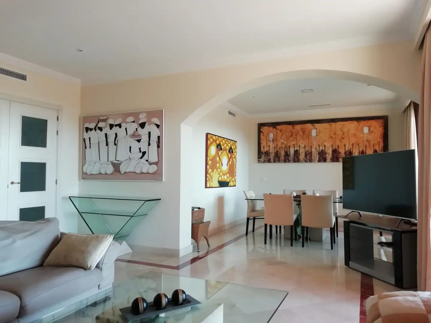 Esszimmer von Maisonette zum Verkauf in Marbella mit Klimaanlage, Terrasse und Abstellraum