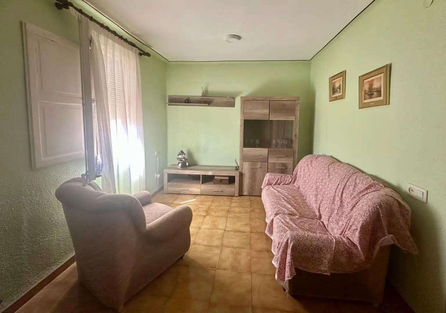 Sala de estar de Piso en venta en L'Aldea con Aire acondicionado y Amueblado