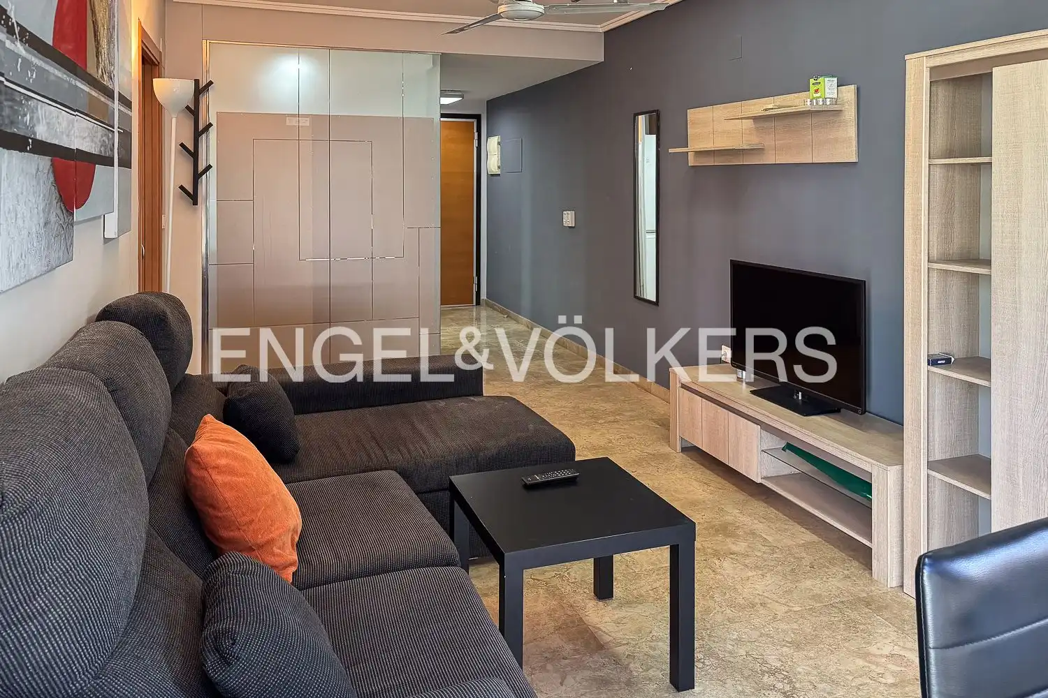 Sala de estar de Piso de alquiler en Valencia con Aire acondicionado, Calefacción y Amueblado