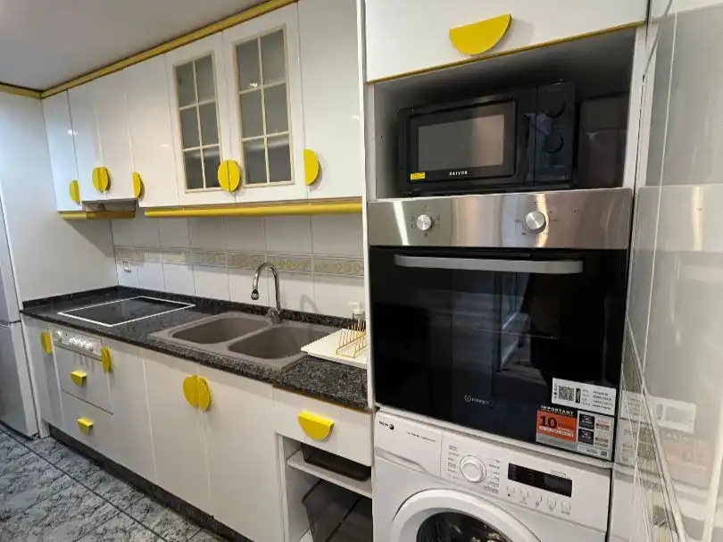 Küche von Wohnung zur Miete in  Valencia Capital mit Klimaanlage und Terrasse