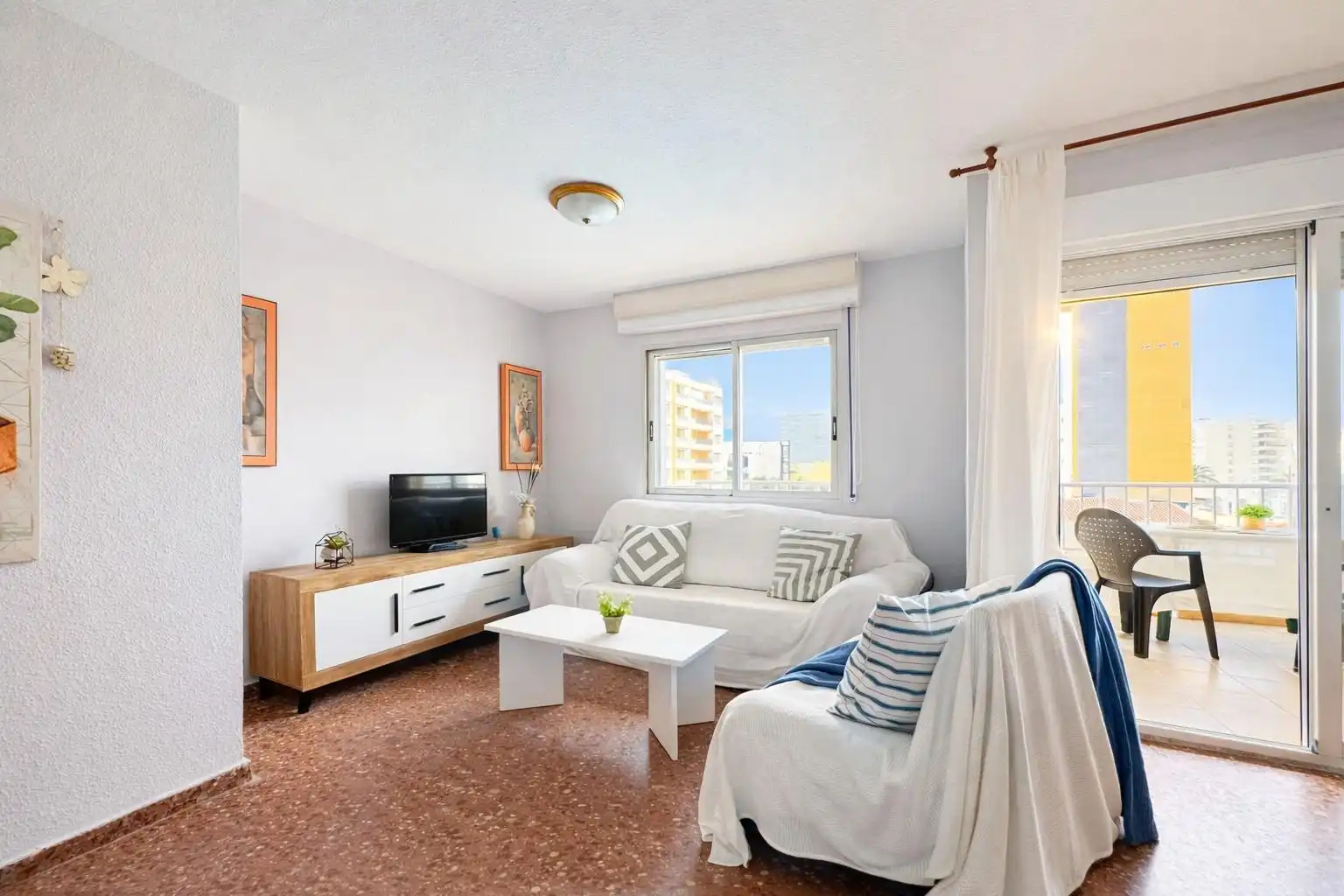 Sala de estar de Apartamento de alquiler en Playa de Gandia