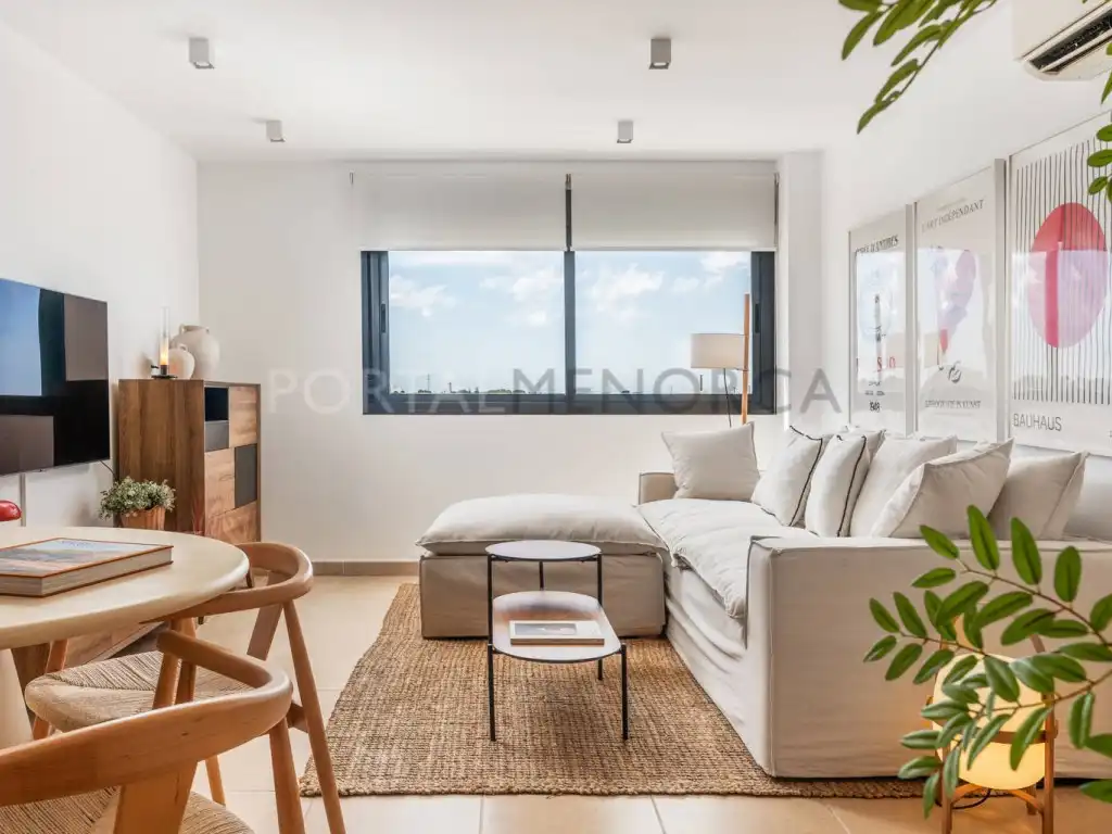 Sala de estar de Piso en venta en Ciutadella de Menorca con Piscina