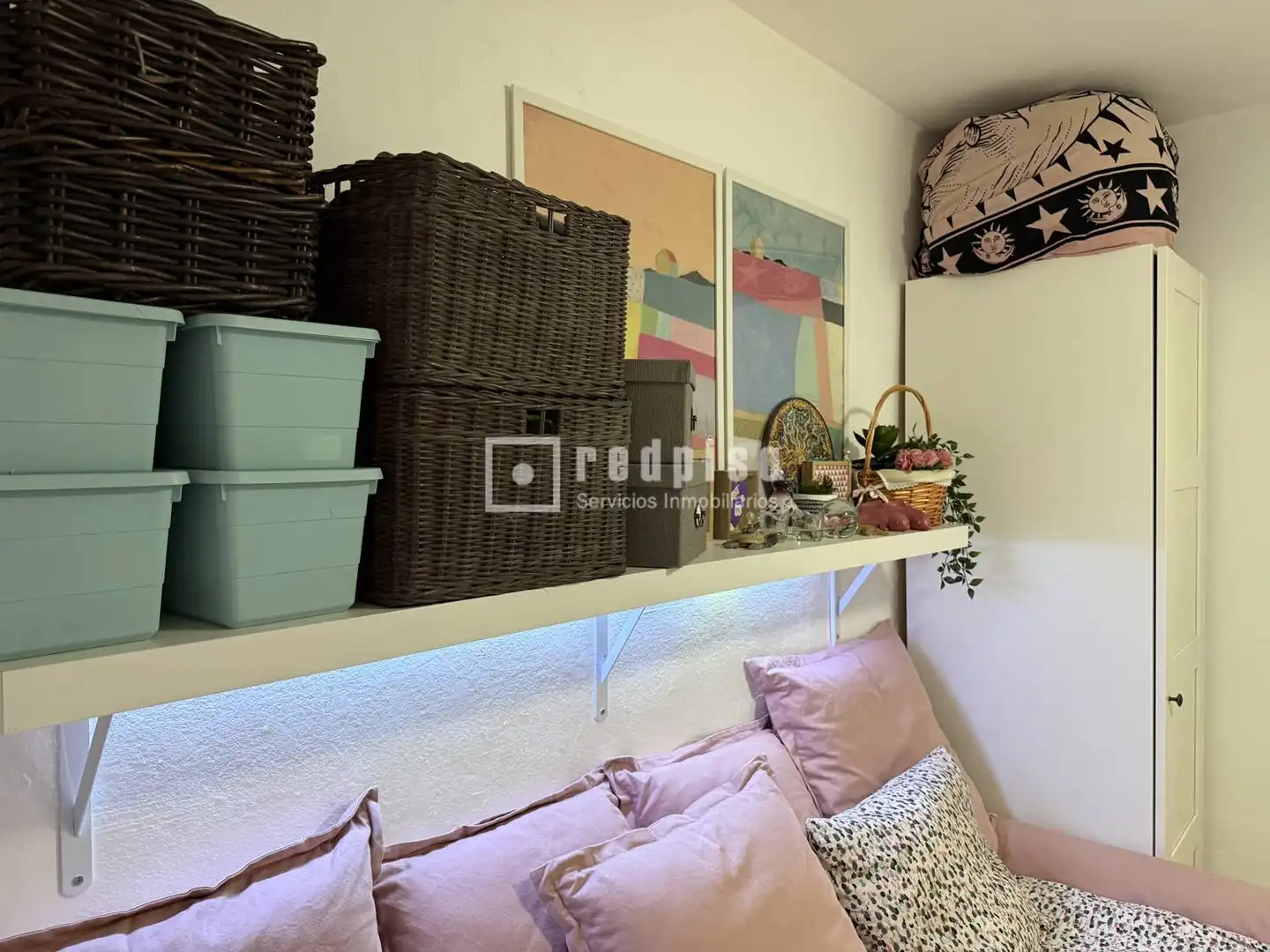 Bedroom of Flat for sale in Málaga