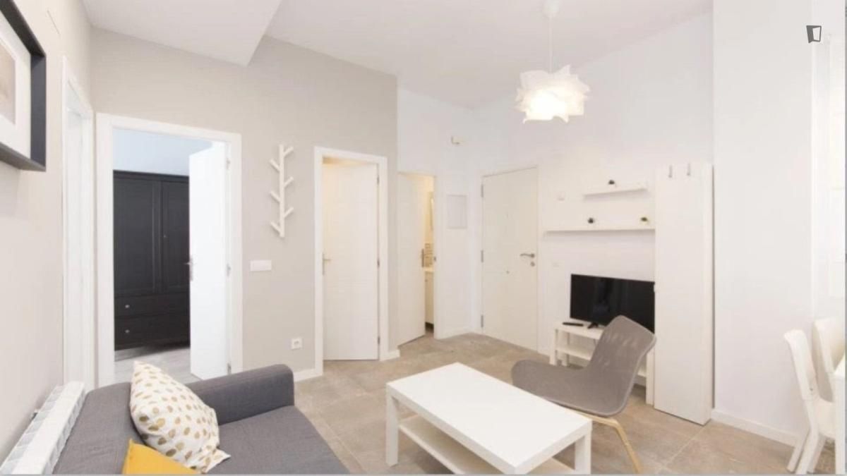 Sala de estar de Apartamento de alquiler en  Madrid Capital con Amueblado, Horno y Lavadora