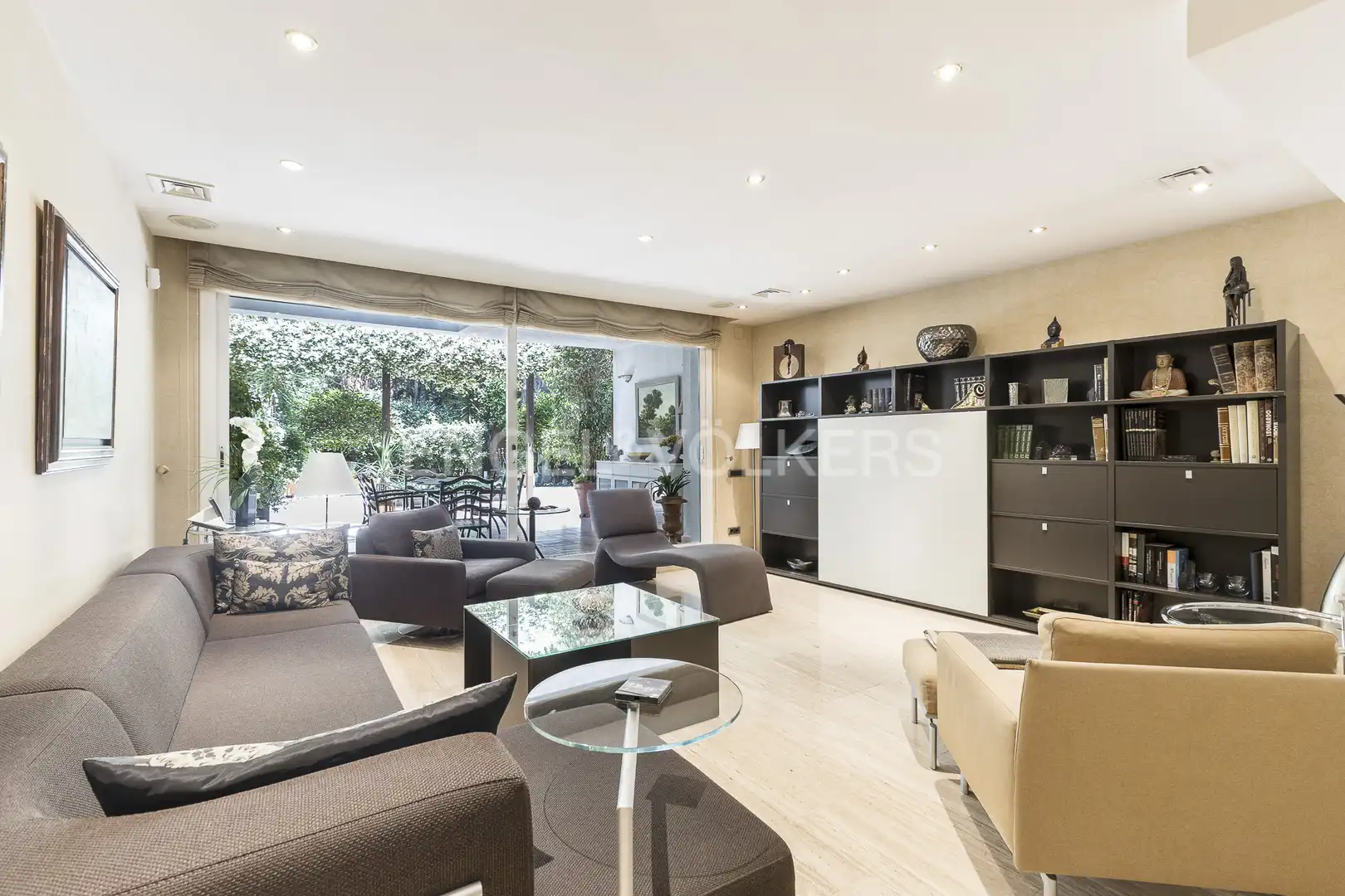 Sala de estar de Casa o chalet en venta en Barcelona con Aire acondicionado, Calefacción y Jardín privado