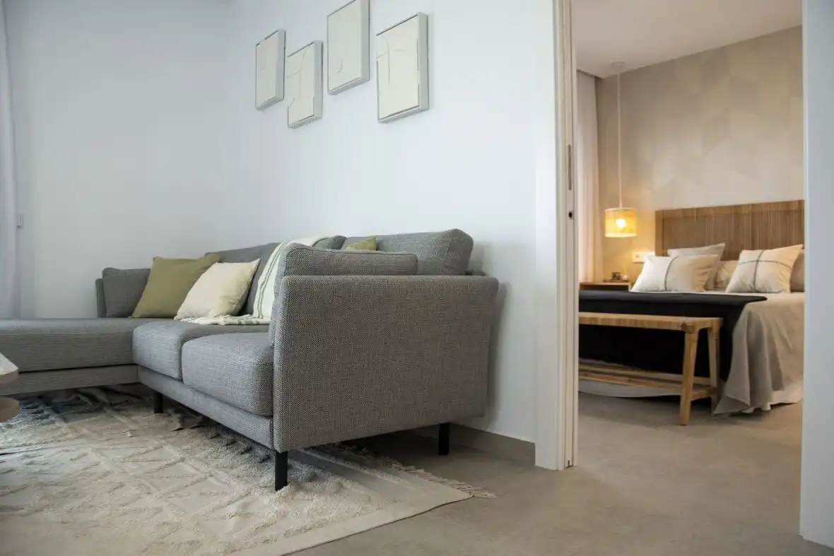 Sala de estar de Apartamento en venta en Santa Pola con Aire acondicionado, Calefacción y Terraza