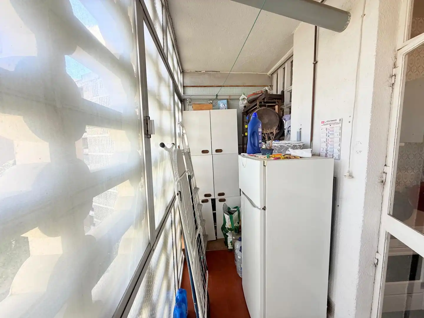 Balcony of Flat for sale in Madrid  with Air Conditioner and Heating