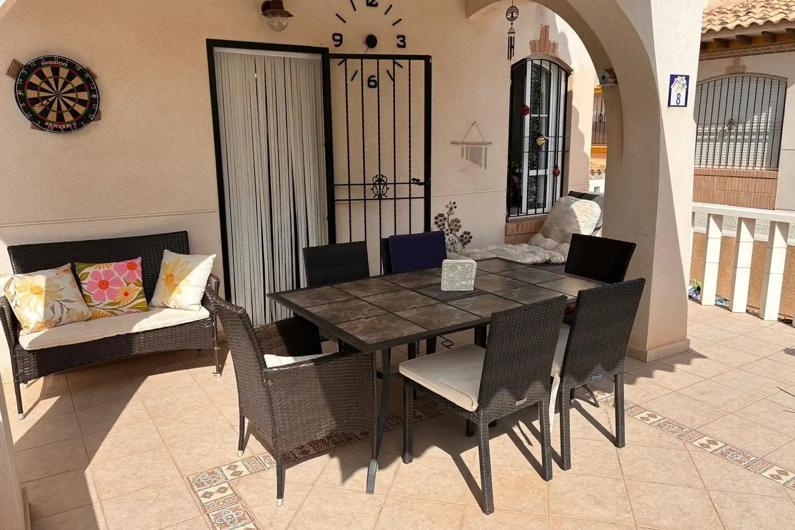 Terrasse von Haus zur Miete in Orihuela mit Klimaanlage, Heizung und Privatgarten