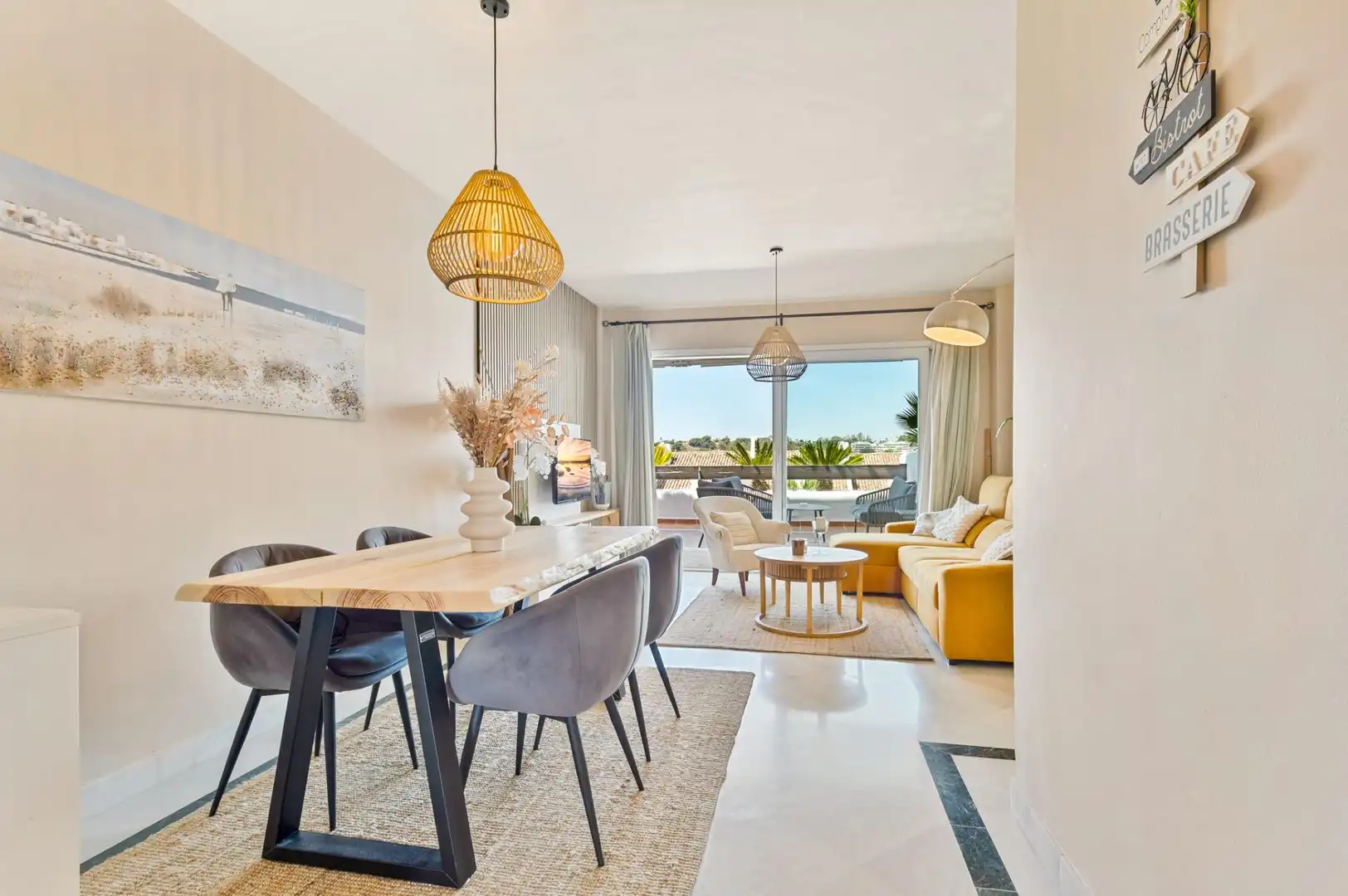 Dining room of Apartments for sale in Marbella  with Air Conditioner, Heating and Terrace