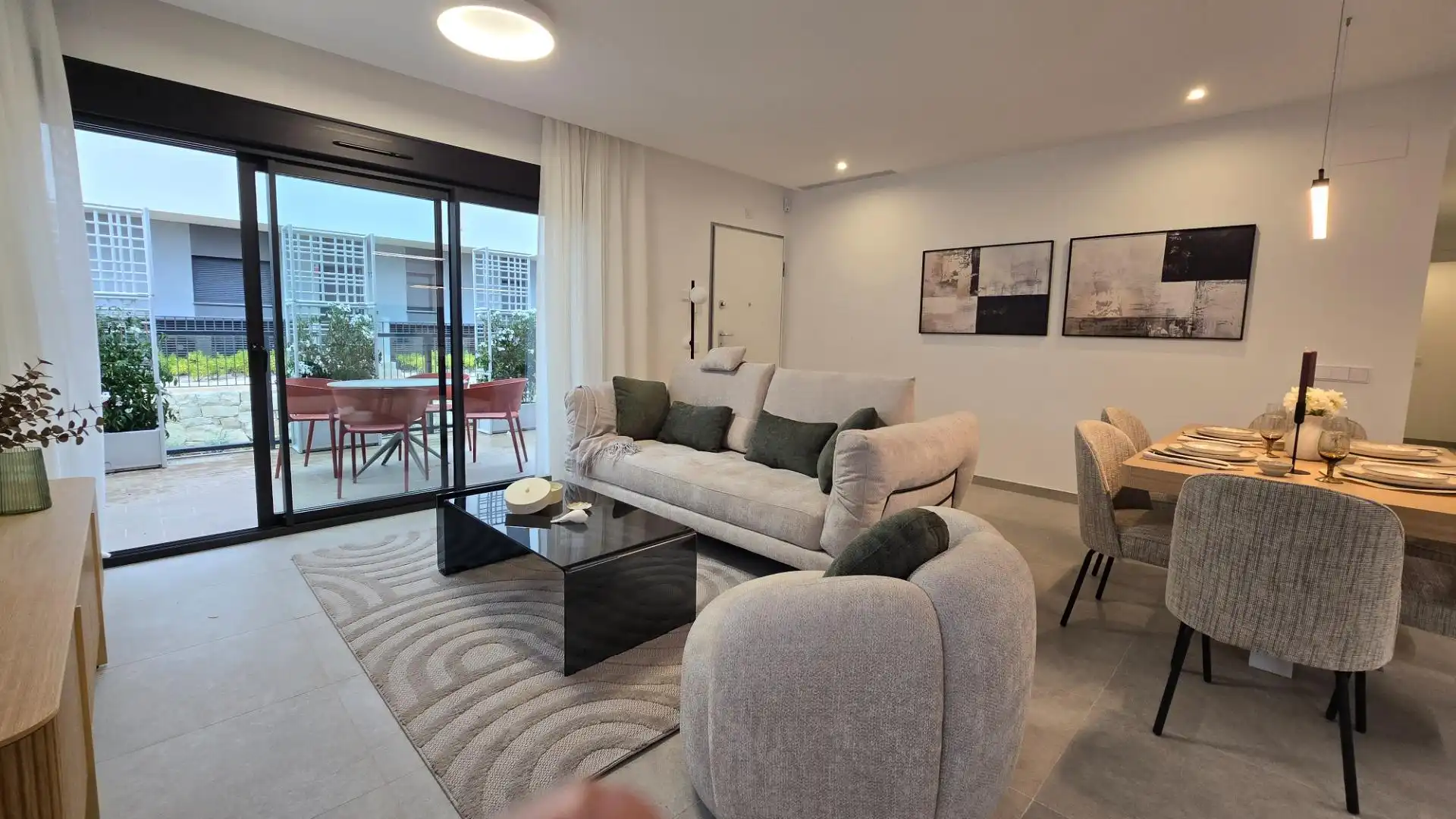 Sala de estar de Apartamento en venta en Santa Pola con Aire acondicionado, Calefacción y Terraza