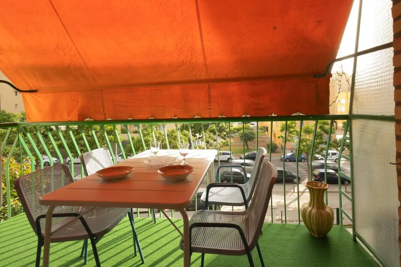 Terrace of Apartments for rent in Algeciras  with Private garden, Terrace and Furnished