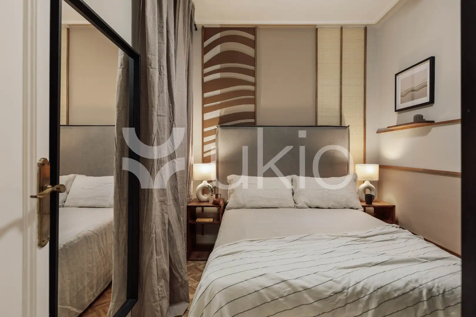 Habitación de Apartamento de alquiler en Barcelona con Aire acondicionado, Calefacción y Amueblado