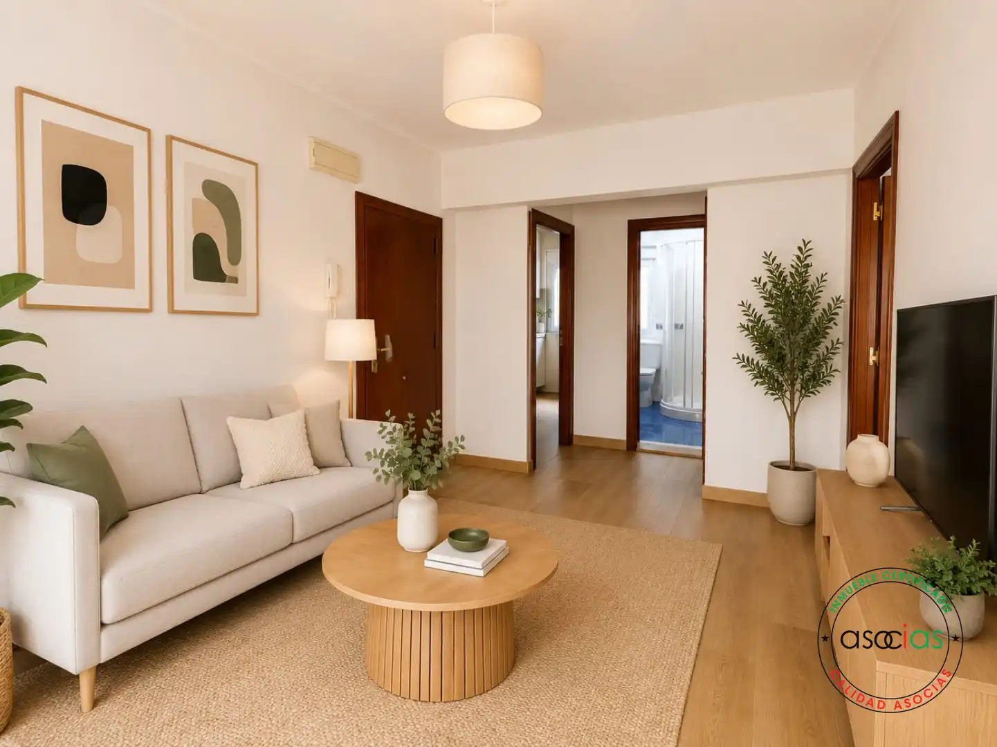 Living room of Flat for sale in Gijón   with Heating and Private garden
