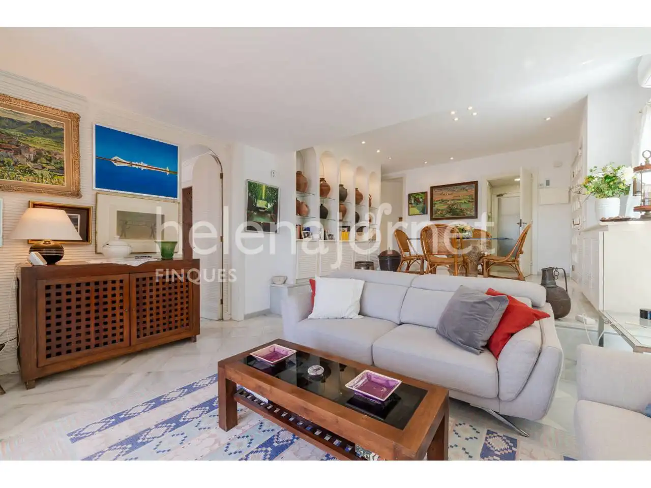 Living room of Flat for sale in Sant Feliu de Guíxols  with Heating, Private garden and Terrace