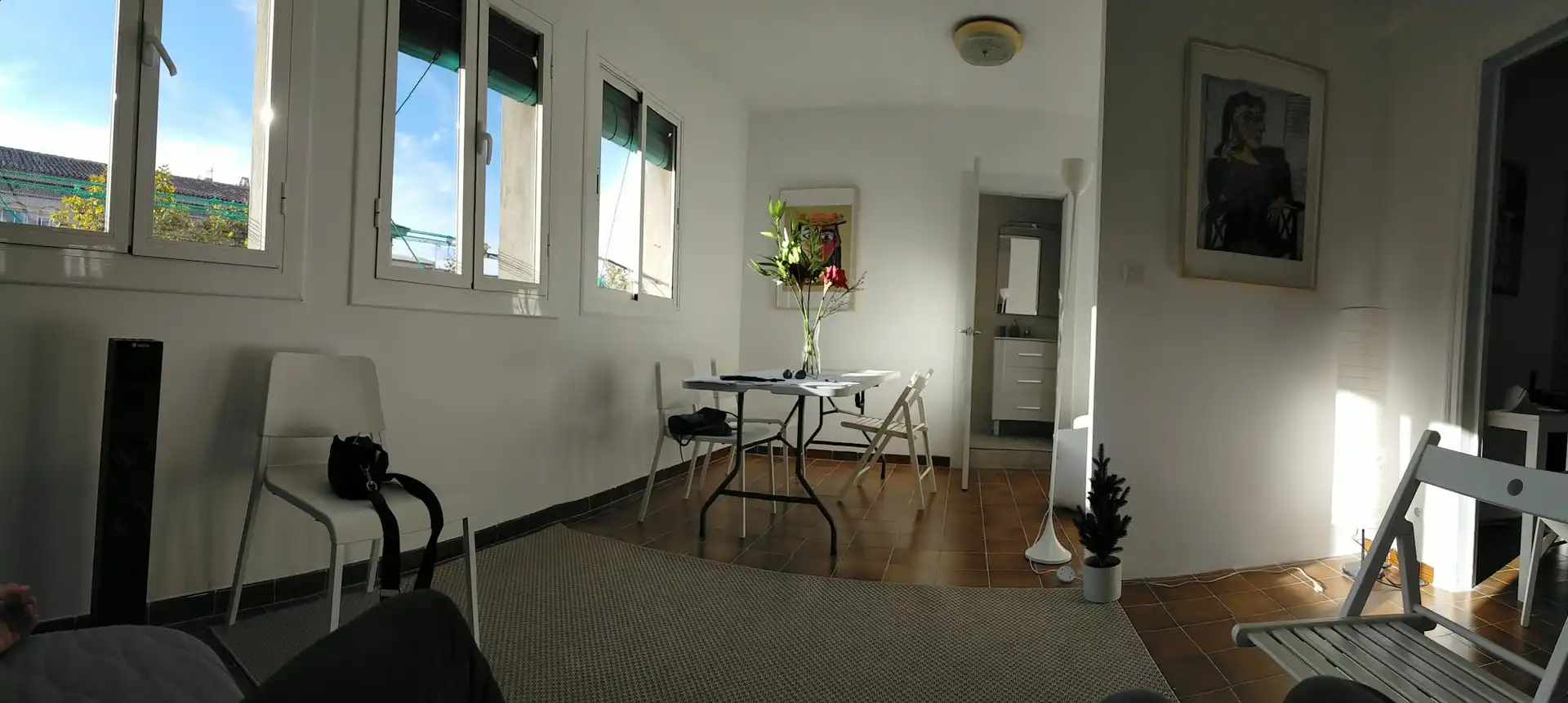 Dining room of Flat for rent in Barcelona  with Air Conditioner, Furnished and Washing machine