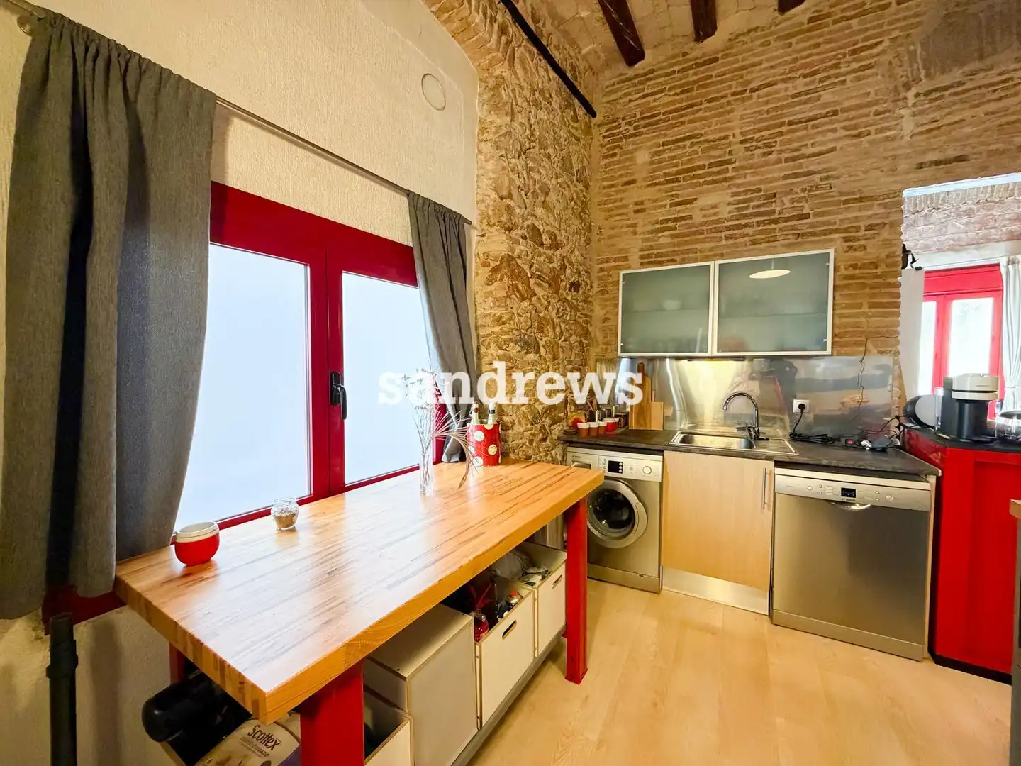 Kitchen of Flat for sale in Figueres  with Heating