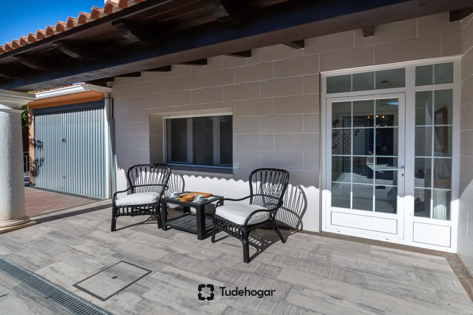 Terraza de Casa o chalet en venta en Tudela de Duero con Calefacción, Jardín privado y Amueblado