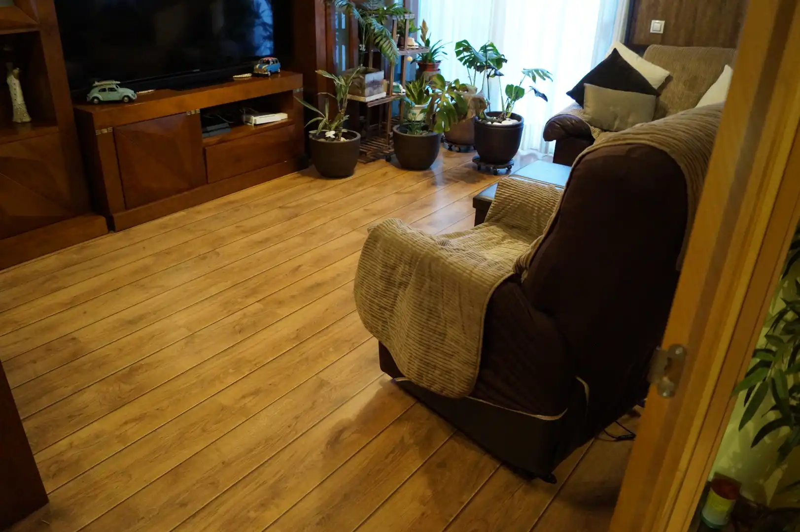 Sala de estar de Casa adosada en venta en Guadalajara con Jardín privado y Piscina