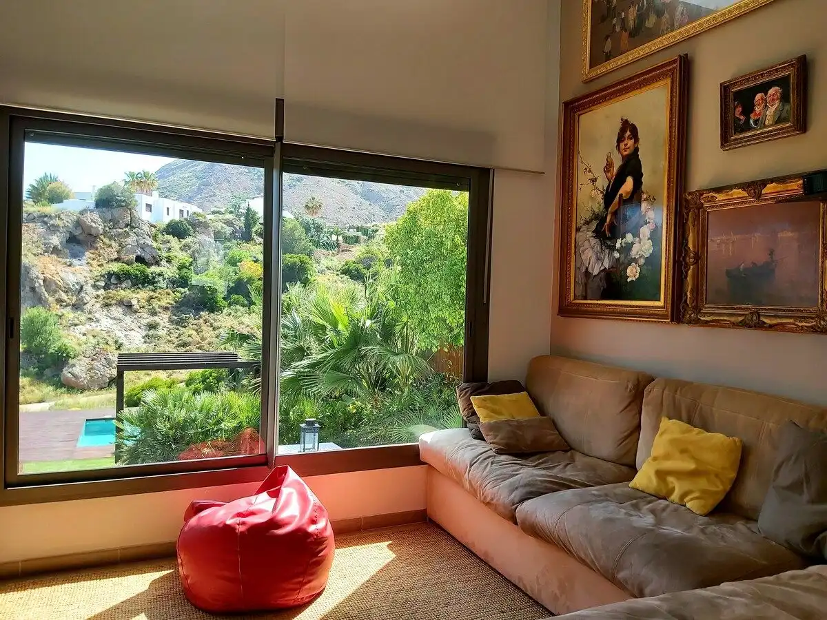 Sala d'estar de Casa o xalet de lloguer en Las Negras