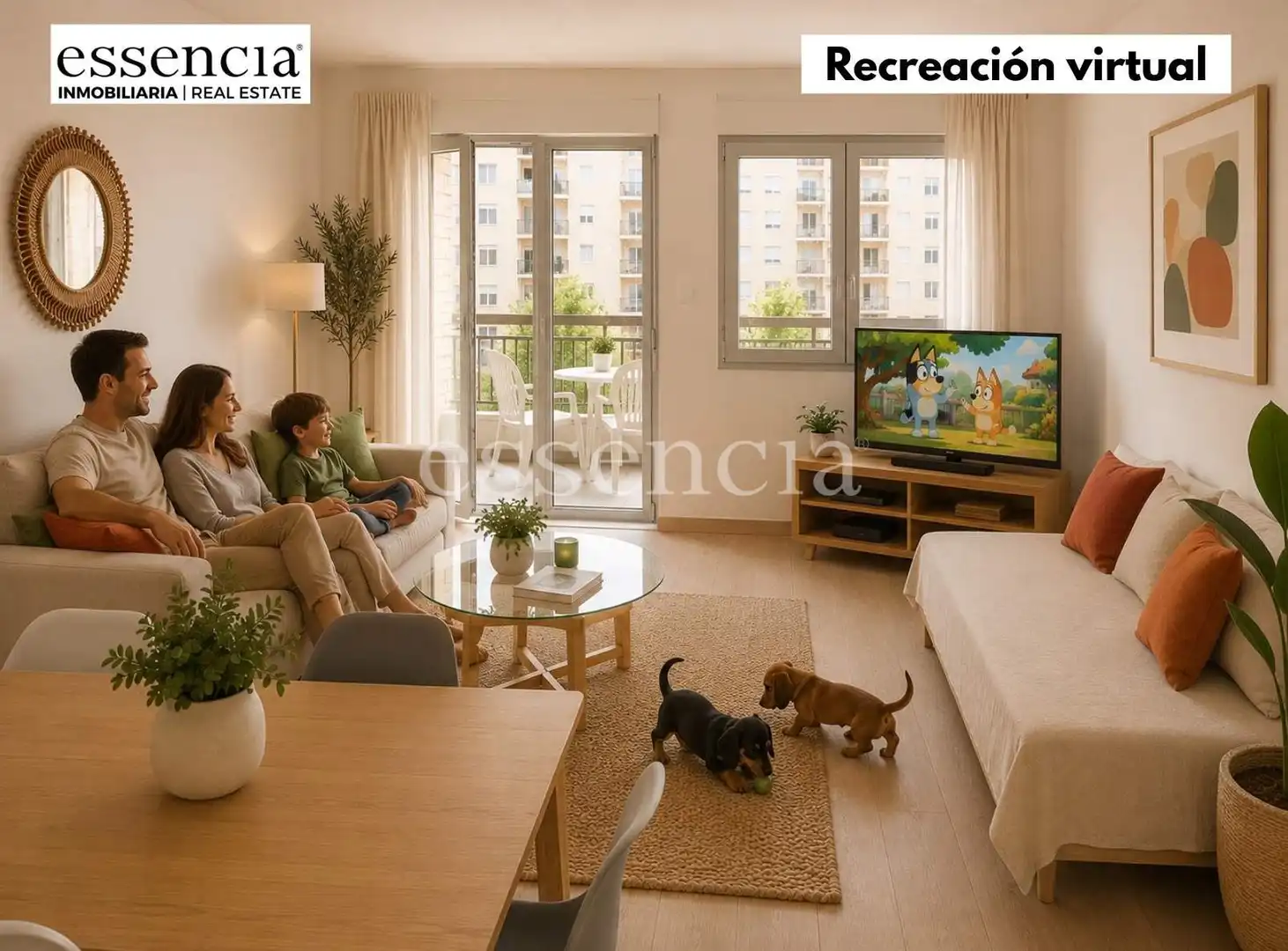 Sala de estar de Apartamento en venta en Gandia con Jardín privado, Terraza y Balcón