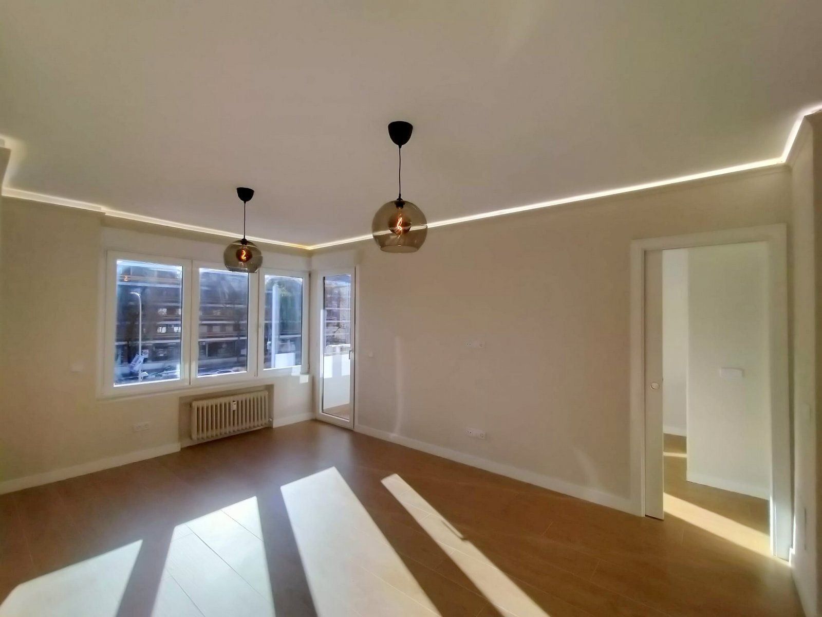 Living room of Flat to rent in  Madrid Capital  with Air Conditioner, Heating and Terrace