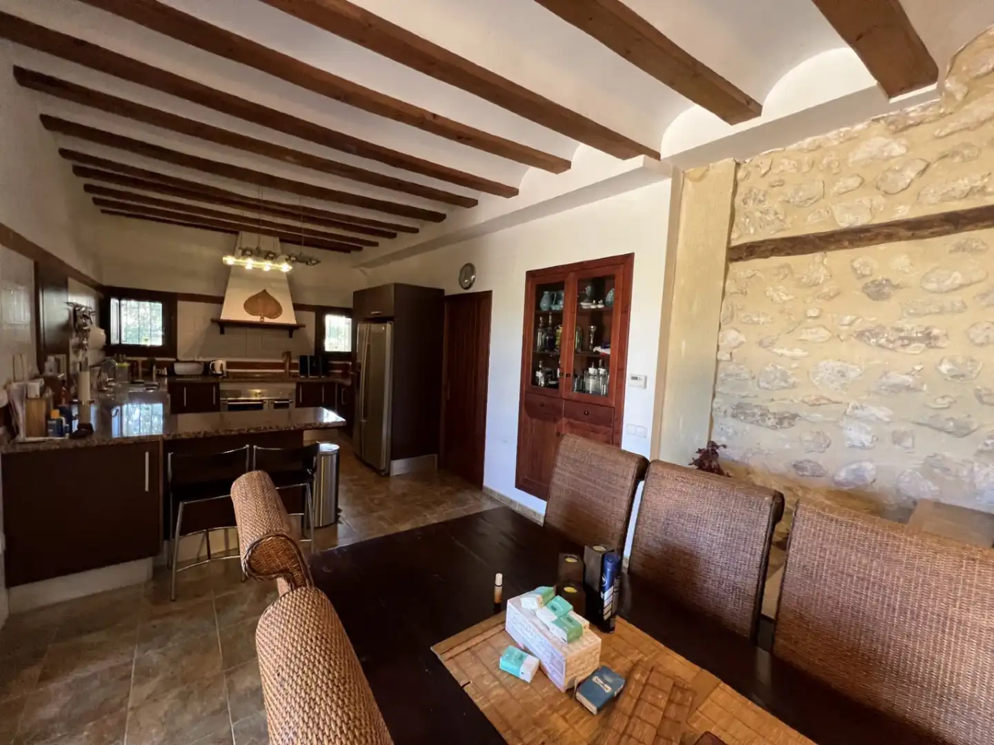 Cocina de Finca rústica en venta en Ibi con Aire acondicionado, Jardín privado y Trastero
