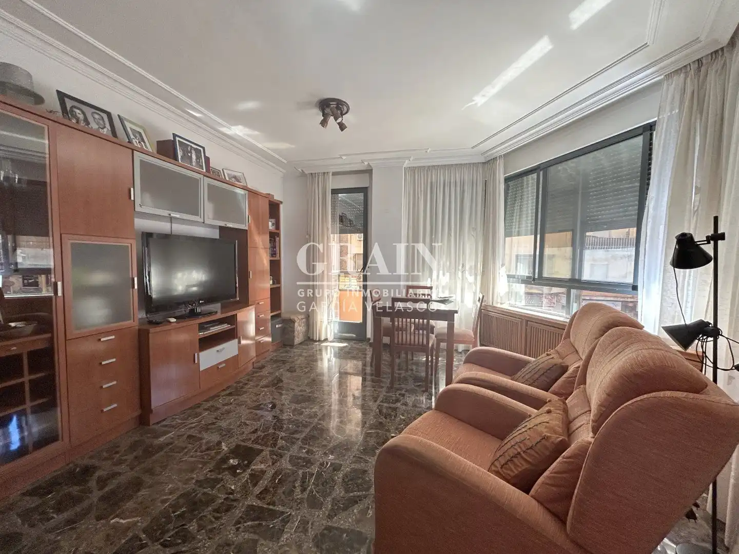 Sala de estar de Apartamento de alquiler en Albacete con Aire acondicionado, Calefacción y Balcón