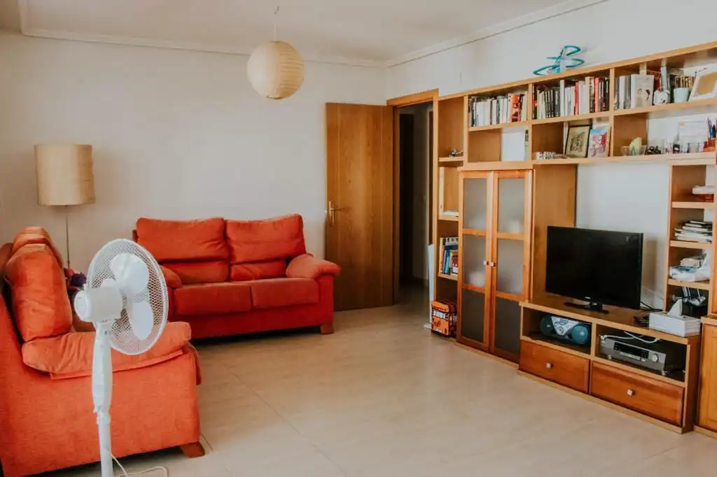 Sala de estar de Piso de alquiler en Alicante / Alacant con Terraza, Balcón y Piscina comunitaria