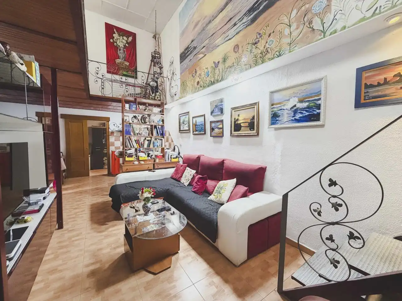 Wohnzimmer von Maisonette zum Verkauf in Cádiz mit Terrasse