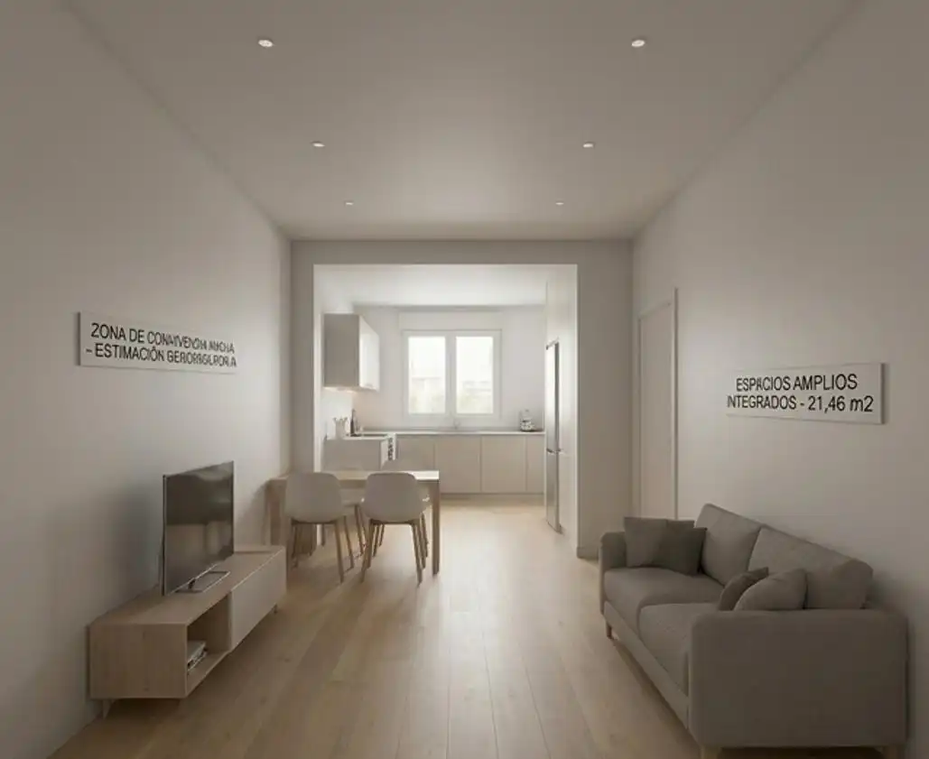 Sala de estar de Loft en venta en Oviedo  con Calefacción