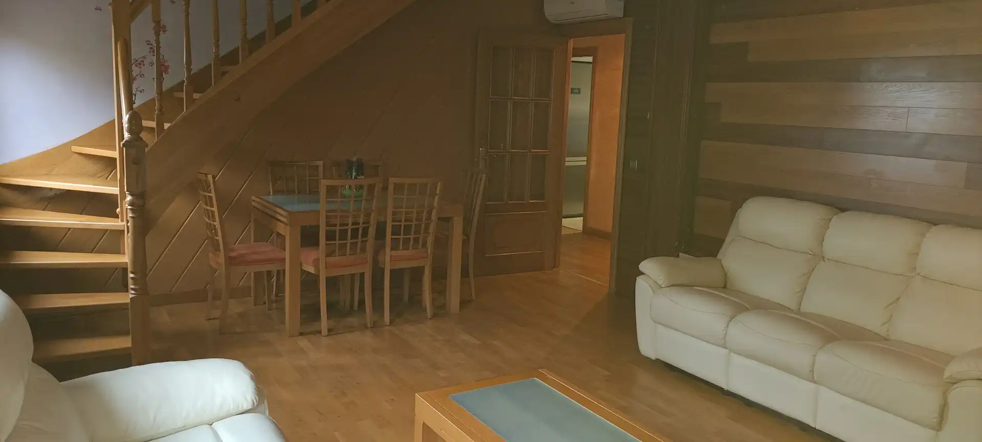 Wohnzimmer von Maisonette zur Miete in Segovia mit Klimaanlage, Heizung und Parkett
