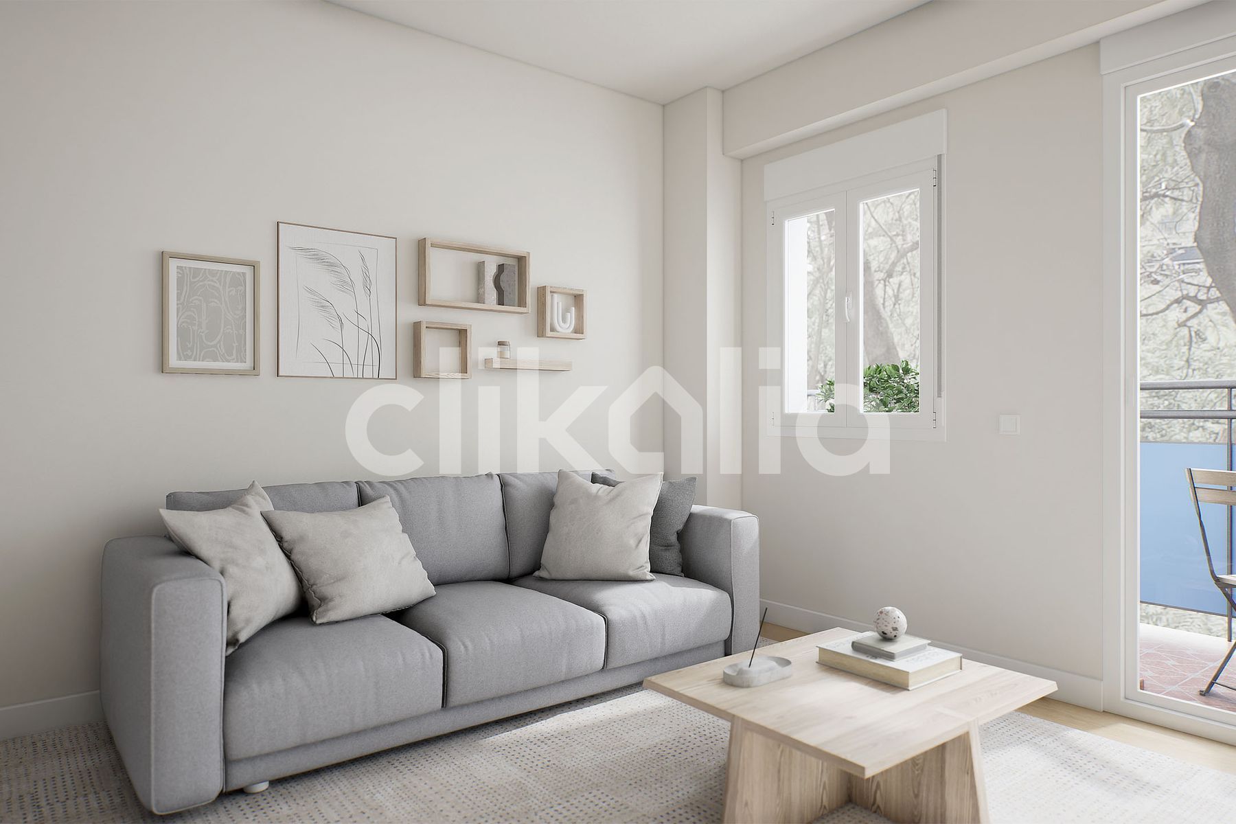 Sala de estar de Piso en venta en  Sevilla Capital con Aire acondicionado y Terraza