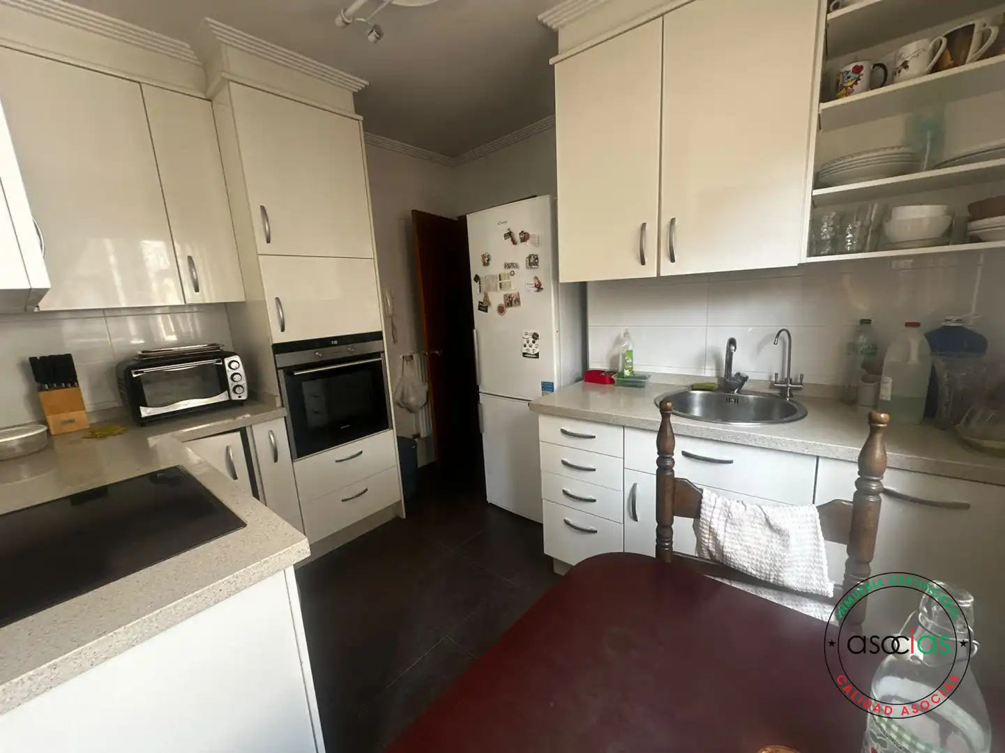 Küche von Wohnung zum Verkauf in Langreo mit Heizung, Abstellraum und Balkon