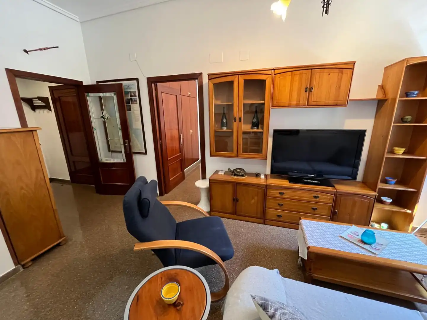 Wohnzimmer von Wohnung zur Miete in Valencia mit Klimaanlage, Heizung und Möbliert