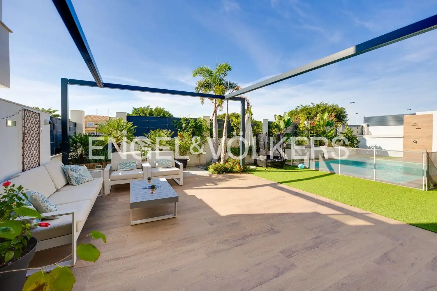 Terraza de Casa o chalet en venta en San Pedro del Pinatar con Aire acondicionado, Calefacción y Jardín privado