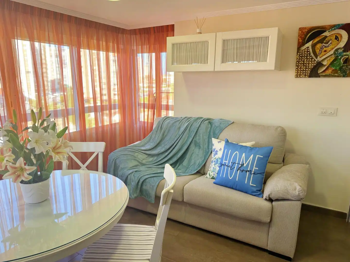 Living room of Apartments for rent in Benidorm  with Air Conditioner, Heating and Private garden