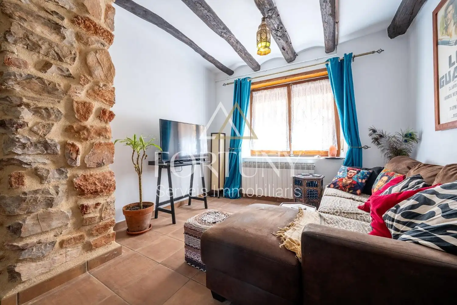 Sala d'estar de Casa o xalet en venda en Els Guiamets amb Balcó