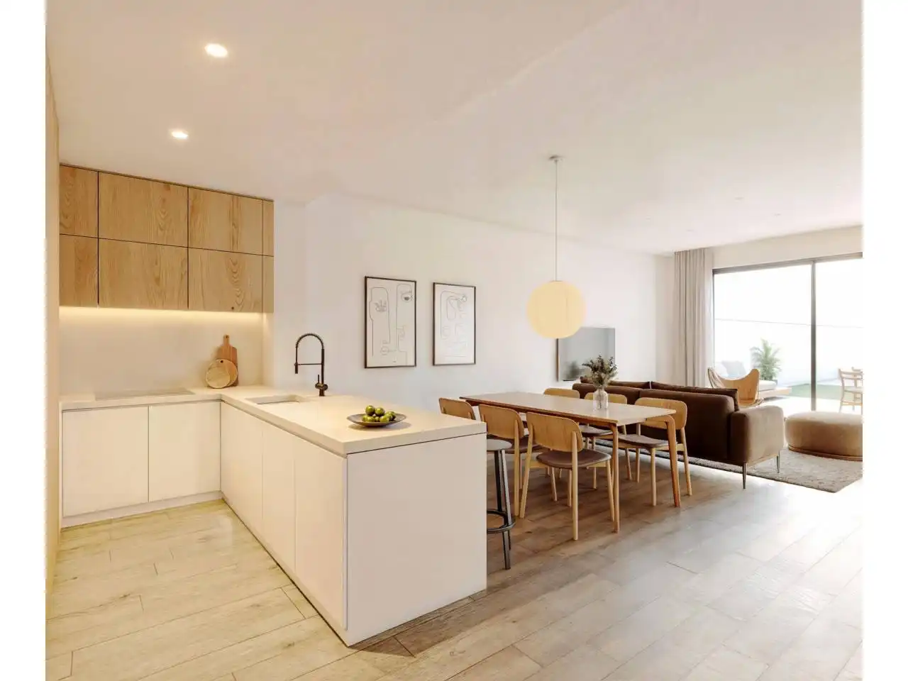 Küche von Einfamilien-Reihenhaus zum Verkauf in Terrassa mit Heizung, Terrasse und Schwimmbad