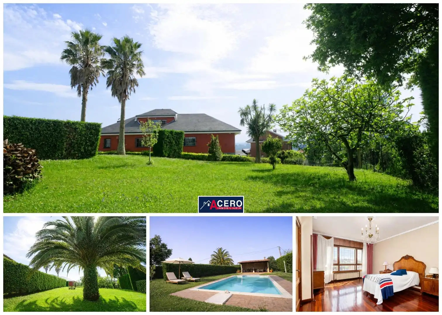 Vista exterior de Casa o chalet en venta en Camargo con Jardín privado, Parquet y Piscina