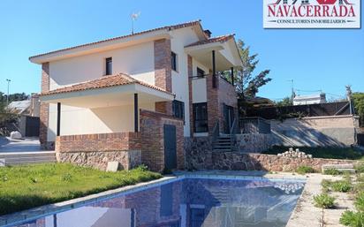 Swimming pool of House or chalet for sale in Collado Mediano  with Air Conditioner, Terrace and Swimming Pool