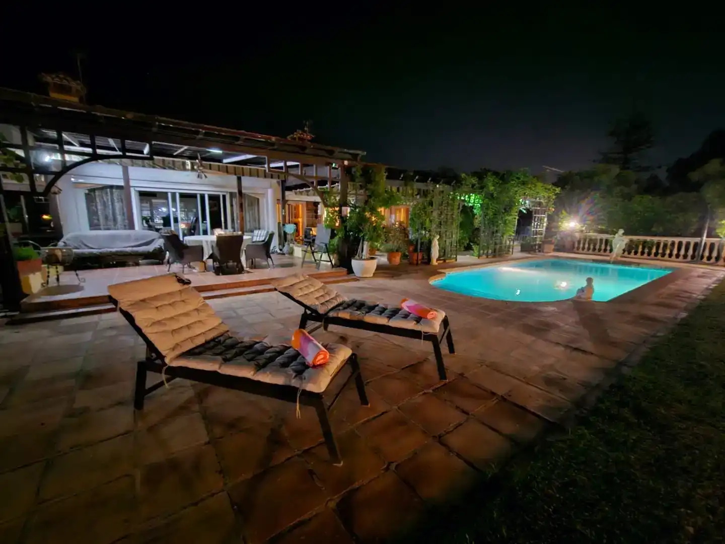Terrasse von Wohnung zur Miete in Mijas mit Klimaanlage, Privatgarten und Parkett