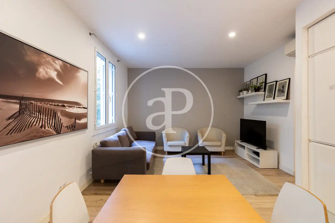Sala d'estar de Pis en venda en Barcelona amb Aire condicionat i Calefacció