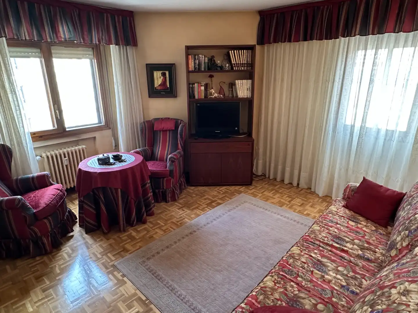Sala de estar de Piso en venta en Burgos con Calefacción, Parquet y Terraza