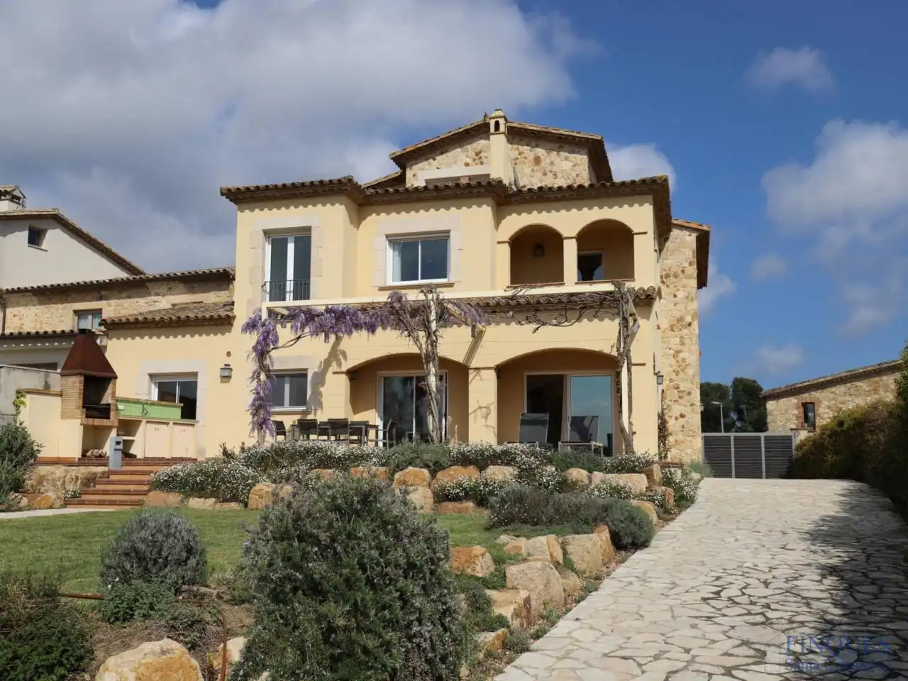 Vista exterior de Casa o chalet en venta en Santa Cristina d'Aro con Aire acondicionado, Calefacción y Jardín privado