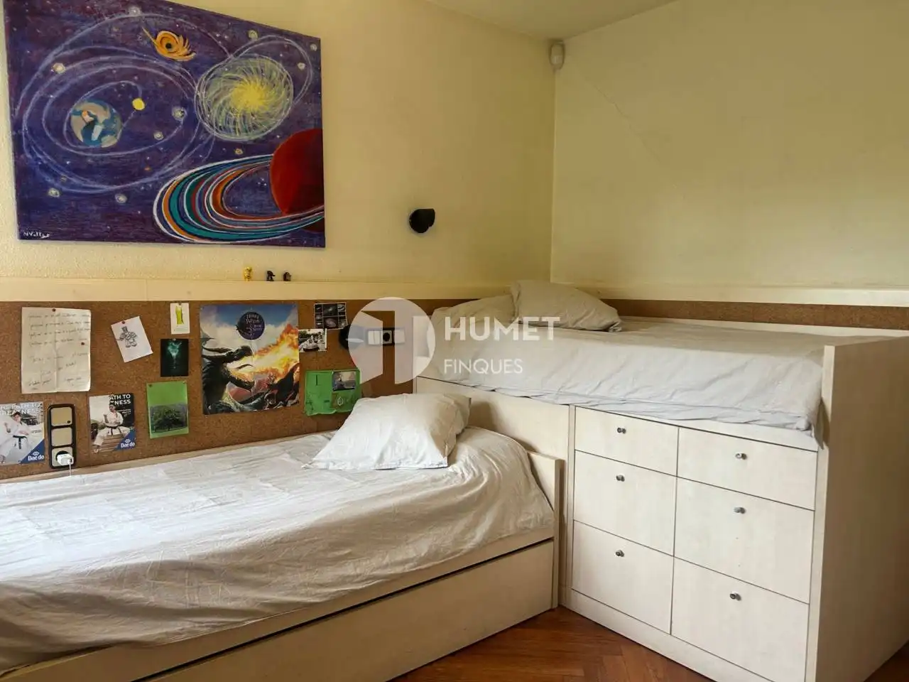 Bedroom of Flat for sale in Sant Cugat del Vallès  with Air Conditioner, Heating and Private garden