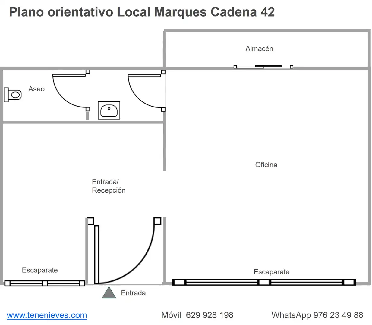 Büro zur Miete in Calle del Marqués de la Cadena, 42, La Jota