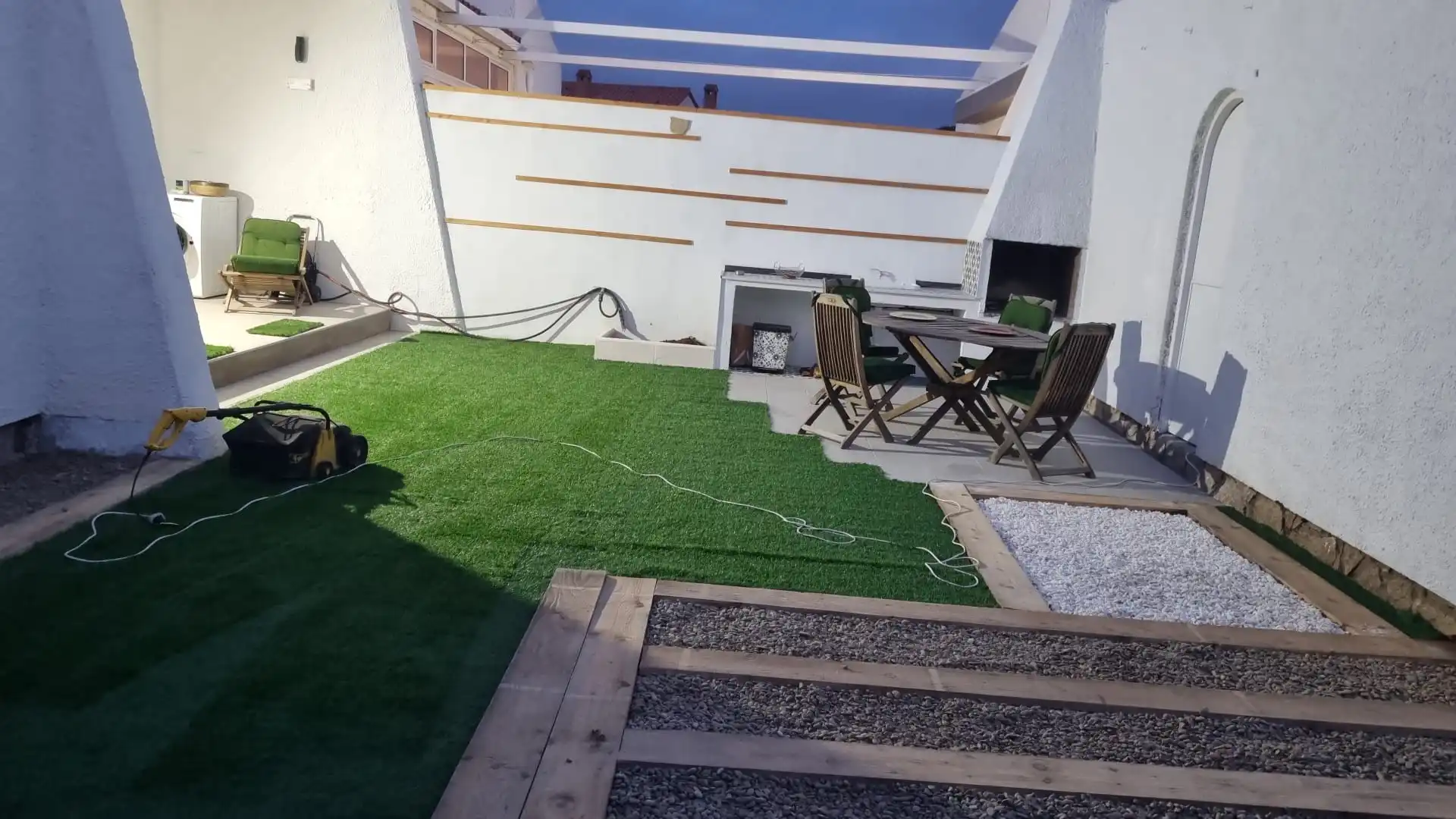 Terraza de Casa adosada en venta en Mont-roig del Camp con Aire acondicionado, Calefacción y Jardín privado